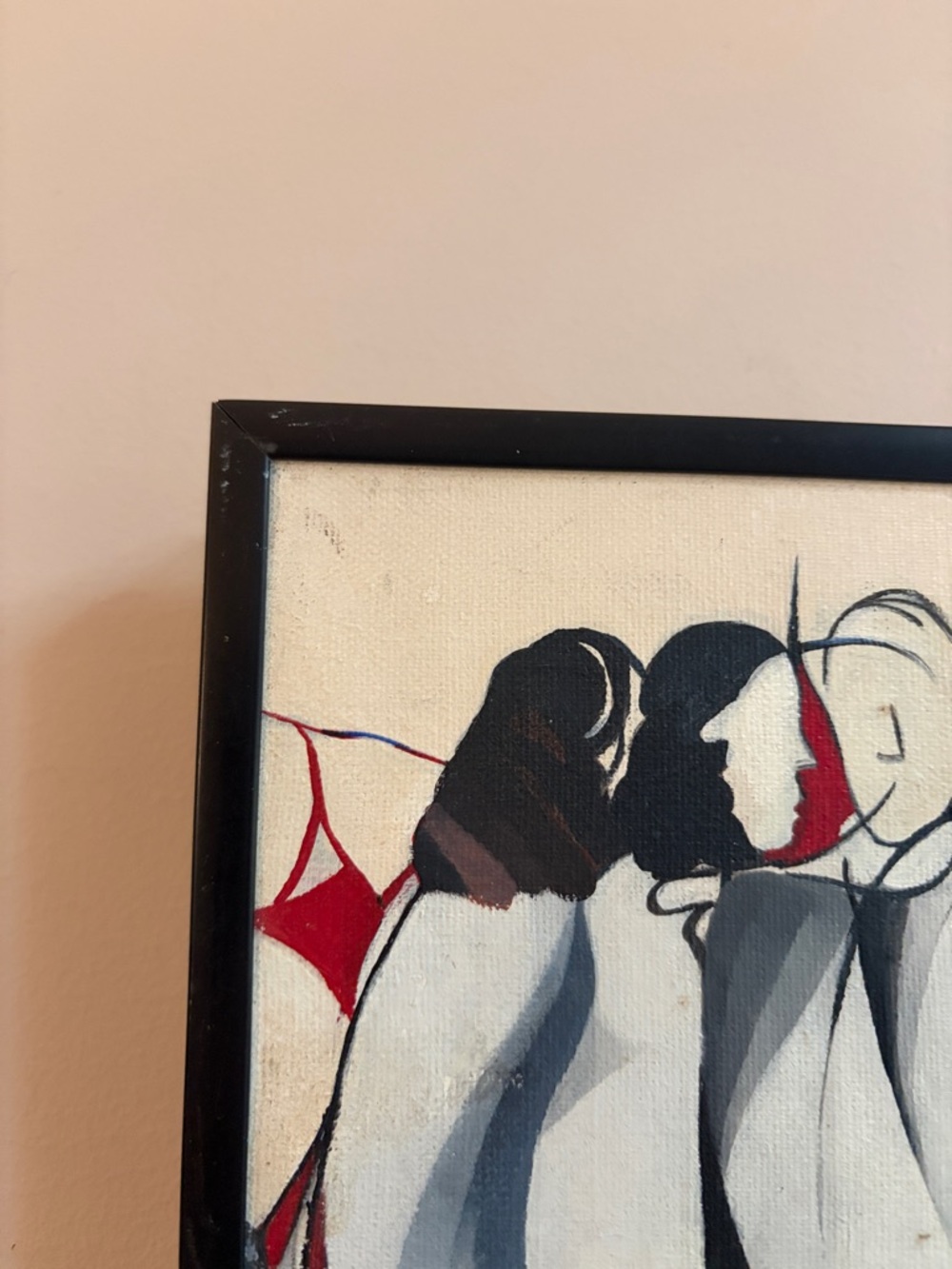 1980 Ken Radack Signed Abstract Modernist Figurative Painting Art Framed Artwork - Picture 5 of 16